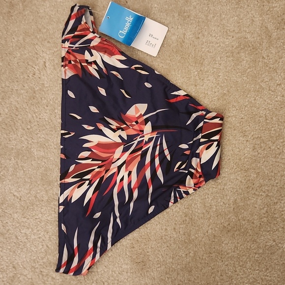 NWT Chantelle Paris Women's Brown Tropical Print Bikini Bottom Multicolor Size S - Picture 5 of 8